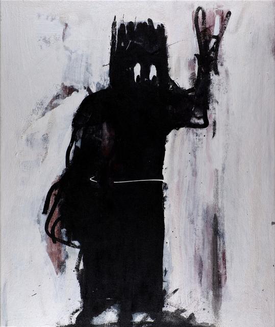 The Lost Pilgrim - 2025 | 62x74cm | acrylic, oil, pastel, pigments, glass particles on canvas